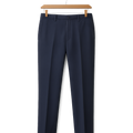 Navy Wool Trousers - Hallstona Pants