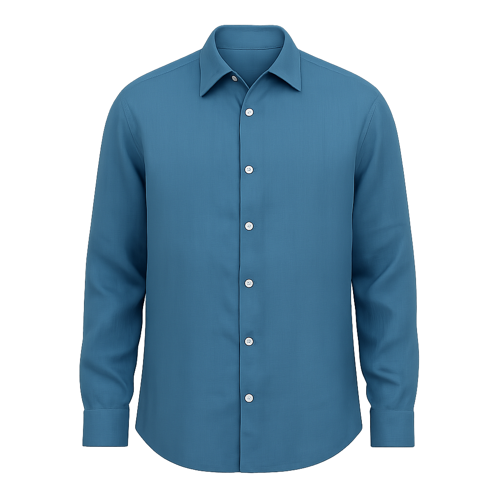 Ocean Blue Linen - Hallstona Shirts
