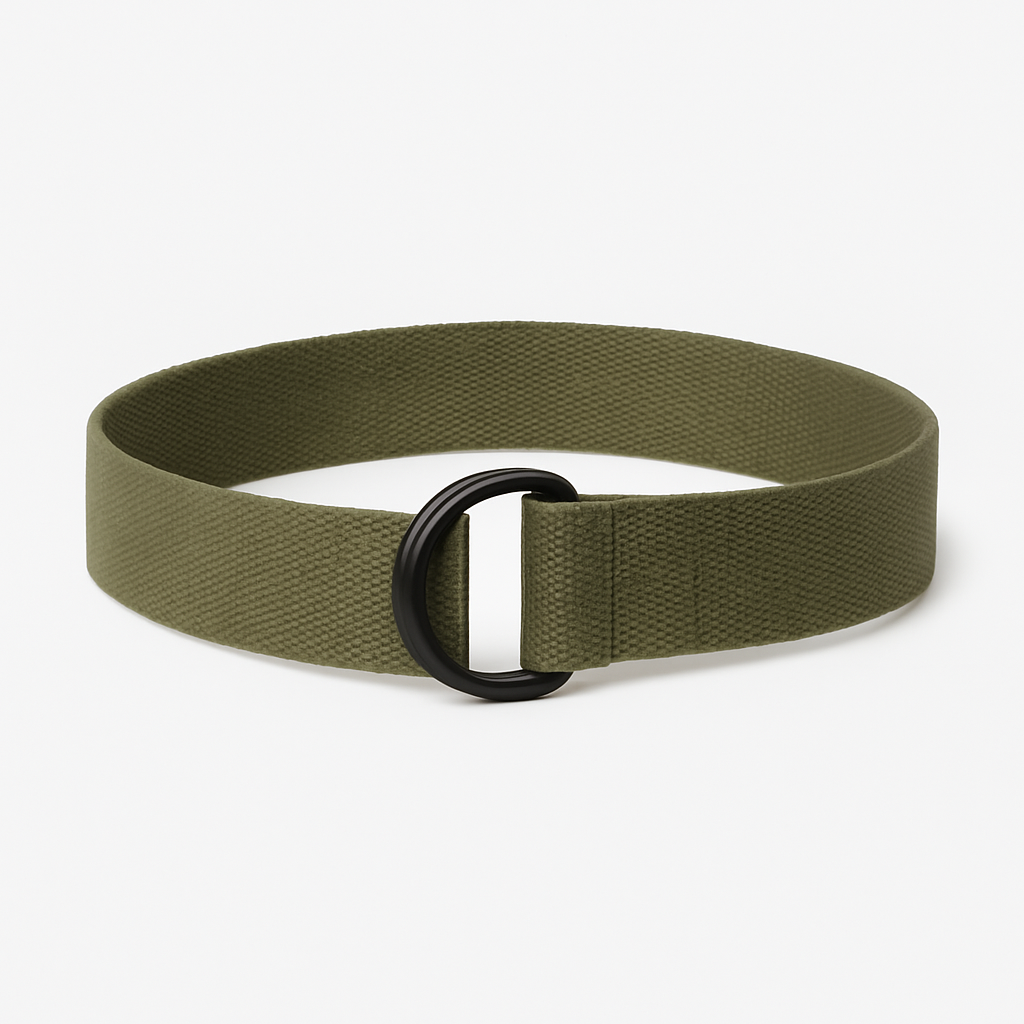 Olive Canvas Belt - Hallstona Belts