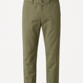 Olive Cotton Chinos - Hallstona Pants