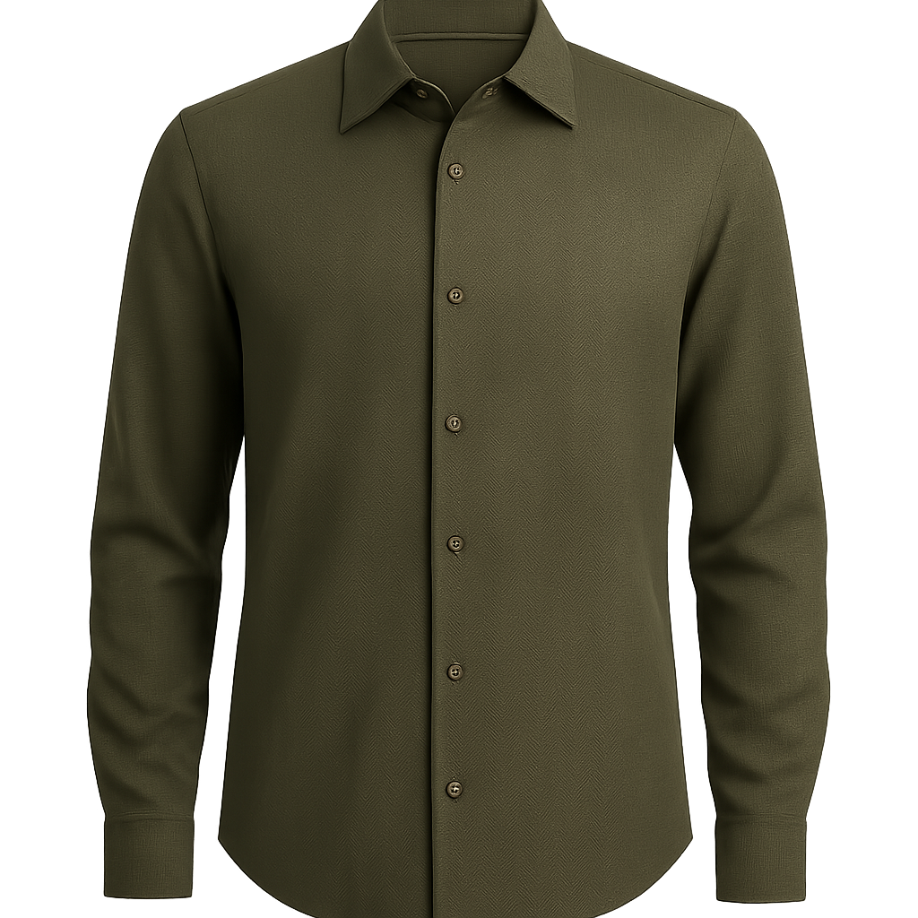 Olive Wool Heritage - Hallstona Shirts
